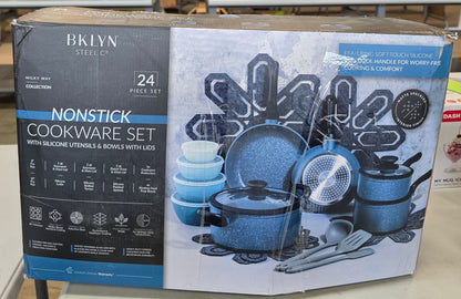 Brooklyn Steel Milky Way 24-pc. Non-Stick Cookware Set - AS-IS. PICKUP ONLY