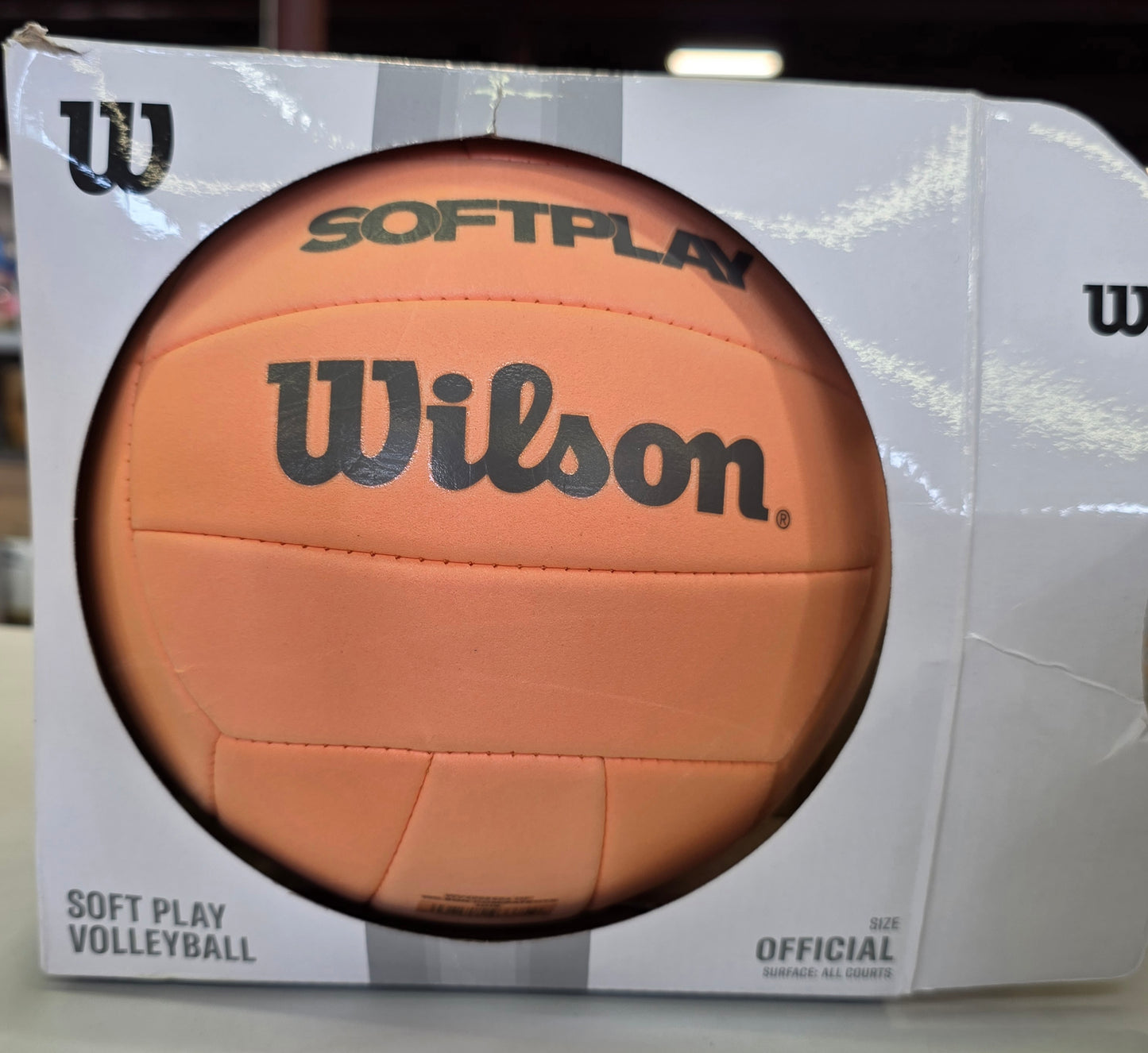 Wilson Soft Play Volleyball - Orange: Regulation Size, EVA Shell & Fill, 8.2" Diameter, Sports Ball