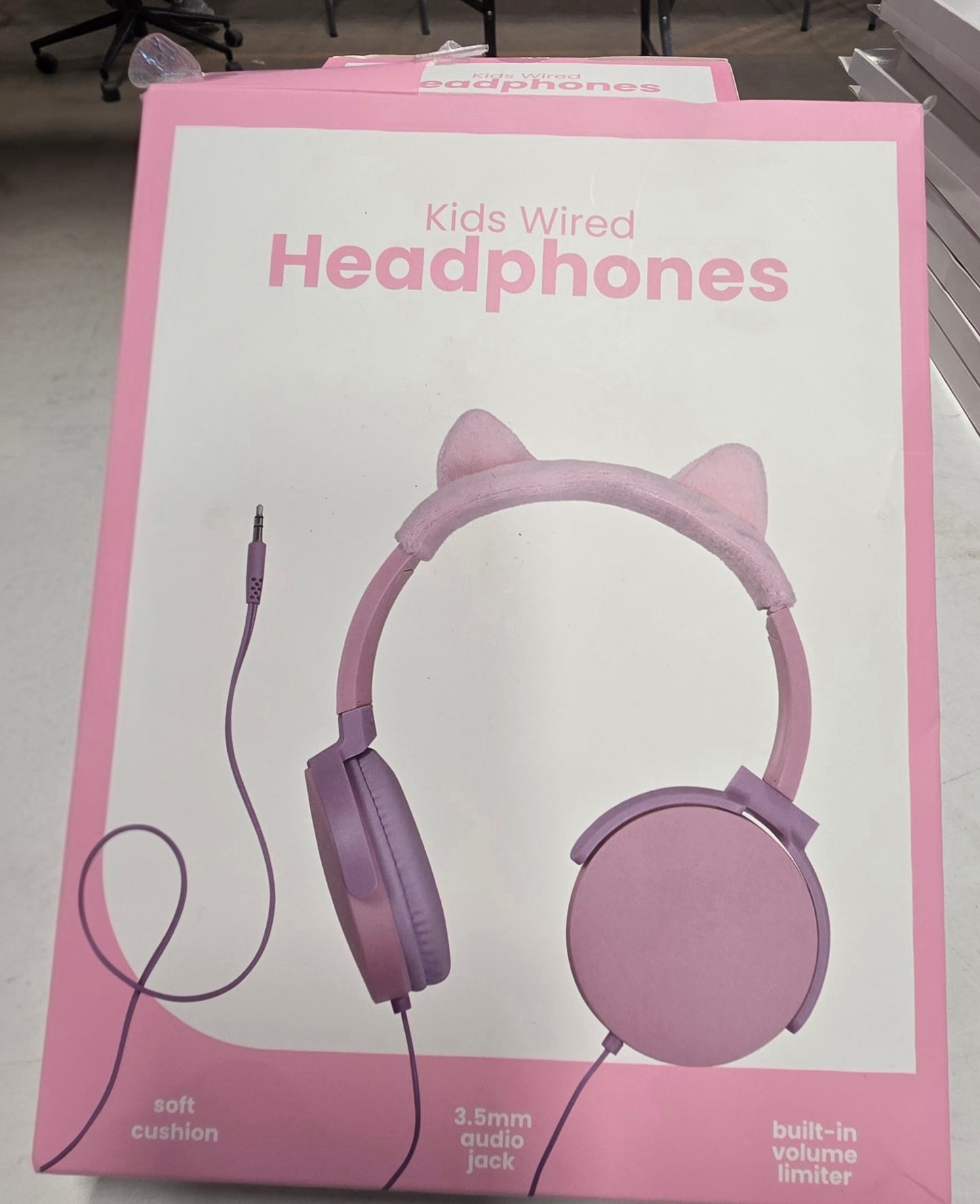 Vivitar Kids' Over the Ear Headphones - Cat Ears Damage box