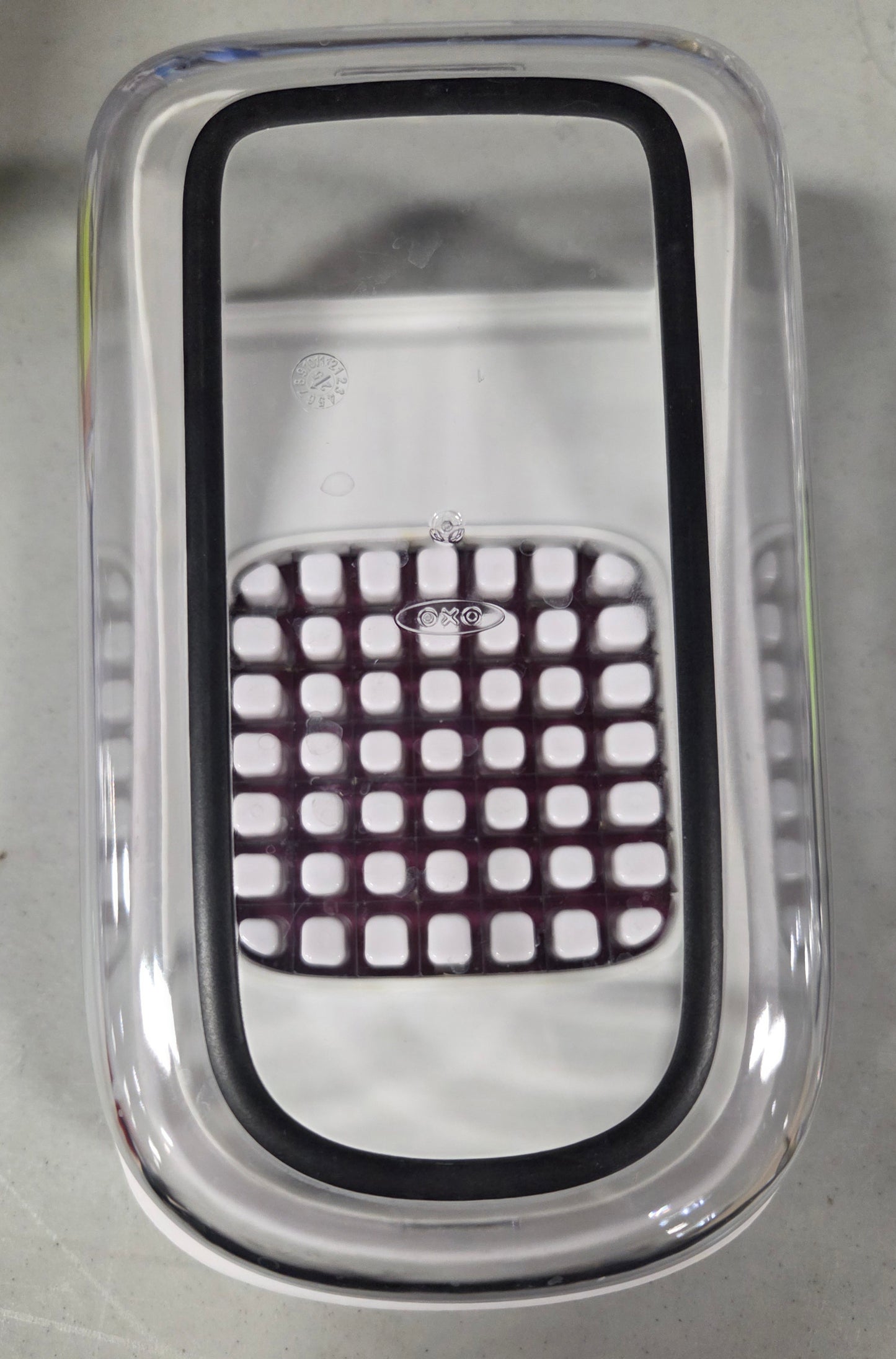 THRIFTY 70 - OXO softworks vegetable chopper with easy pour opening - AS IS - USED - FINAL SALE - NO RETURNS