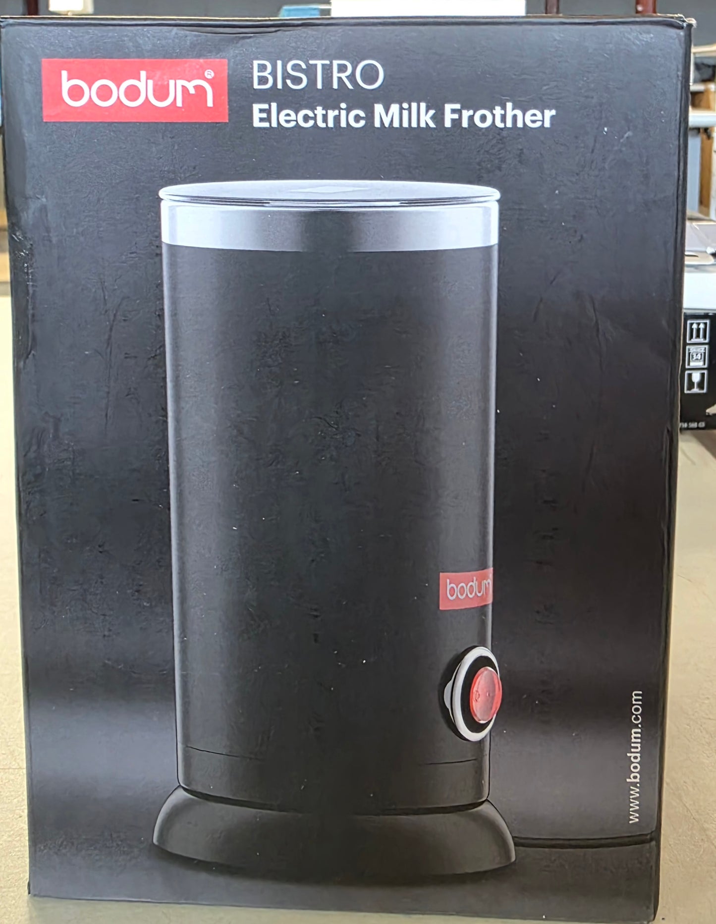 Bodum Bistro Electric Milk Frother Black: Stainless Steel