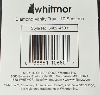 Whitmor Diamond Vanity Tray