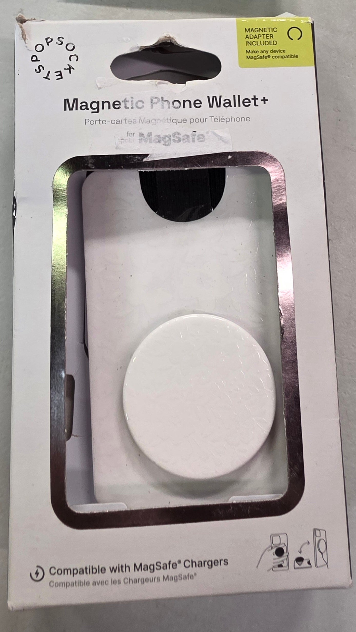 PopSockets Magnetic Phone Wallet with Grip and MagSafe