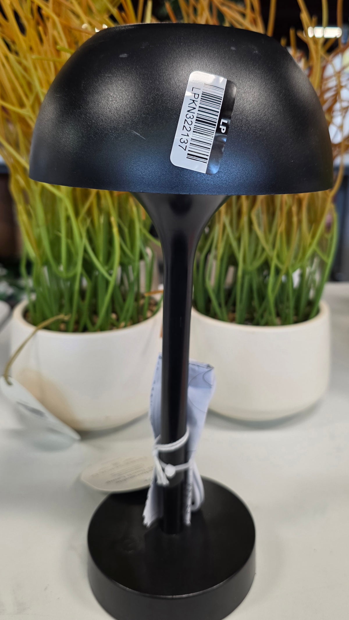 Solar and Rechargeable USB LED Outdoor Table Lamp Black - Threshold™