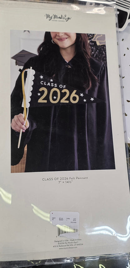 Graduation Felt Pennant - Class of 2026