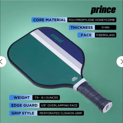 Prince Recreational Pickleball Paddle - Green/Navy