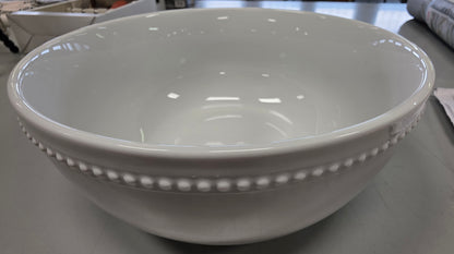 128oz Ceramic Beaded Serving Bowl White - Threshold™