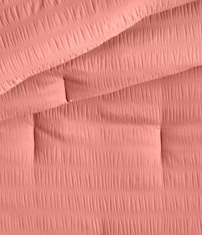 Full/Queen Seersucker Kids' Comforter Set Rose Pink - Pillowfort™: Microfiber Bedding, OEKO-TEX Certified, 3-Piece