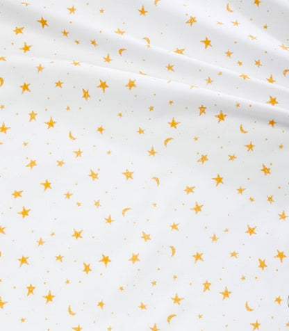 Full  Size Sheets - Stars Cotton Kids' Sheet Set Yellow/White: Full Size, 220 Thread Count
