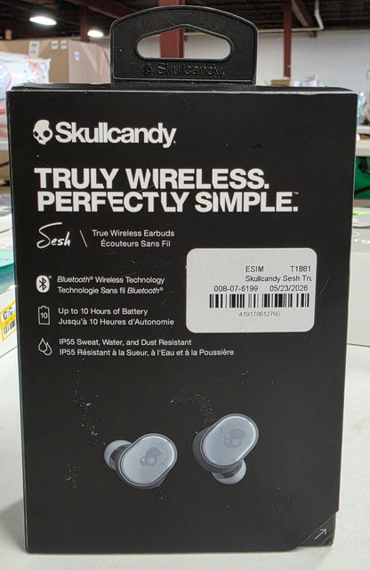 Skullcandy Sesh True Wireless Bluetooth Headphones - Black