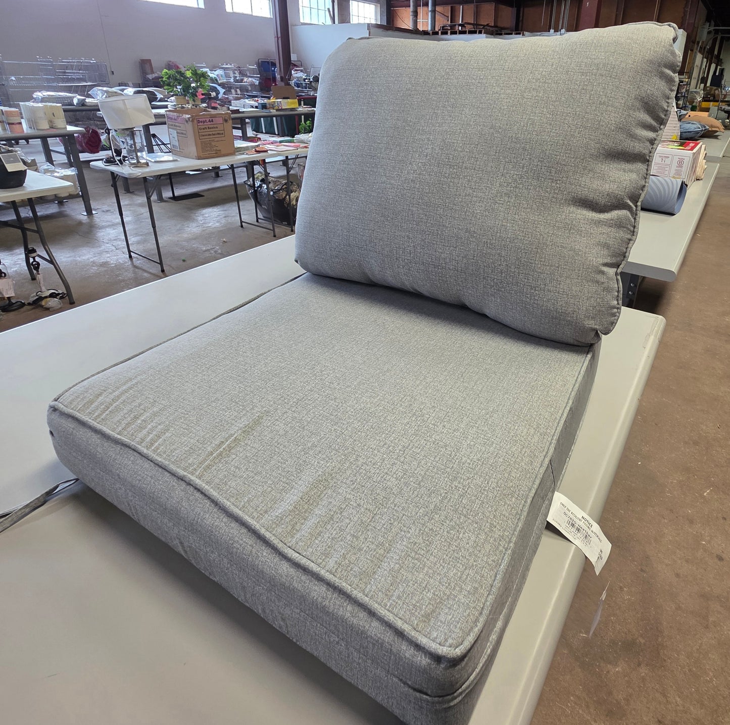 Outdoor Patio Seat Cushion 2 Pc Set Heather PICKUP ONLY