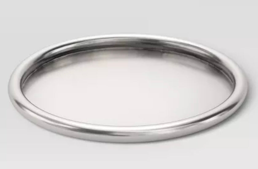 Silver Round Tray - Threshold™