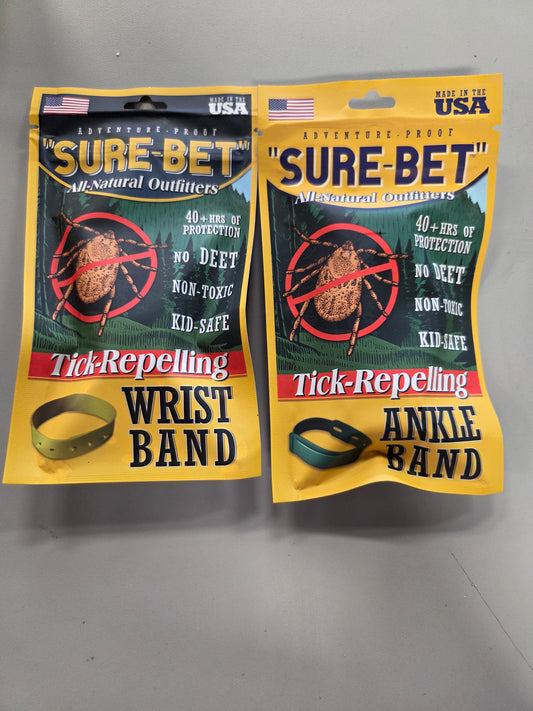 Sure-bet tick repelling wrist & ankle band