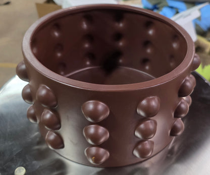 A.I.M 5" Textured Inventive Planter Brown