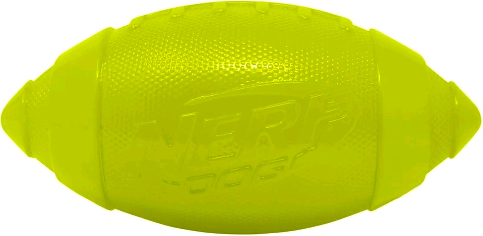 Nerf Dog Glow Squeak Football, 7 inch Dog Toy