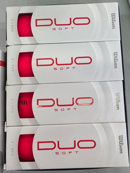 Wilson DUO Soft Red Golf Balls - 12pk