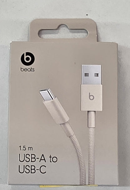 Beats USB-A to USB-C Woven Cable (1.5 m) - Stone Color, Open Box