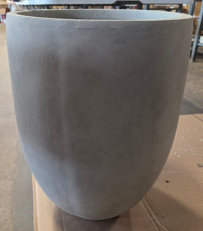 Concrete Outdoor Planter Pot Cement Gray 17"x17"x21.7 AS-IS PICKUP ONLY